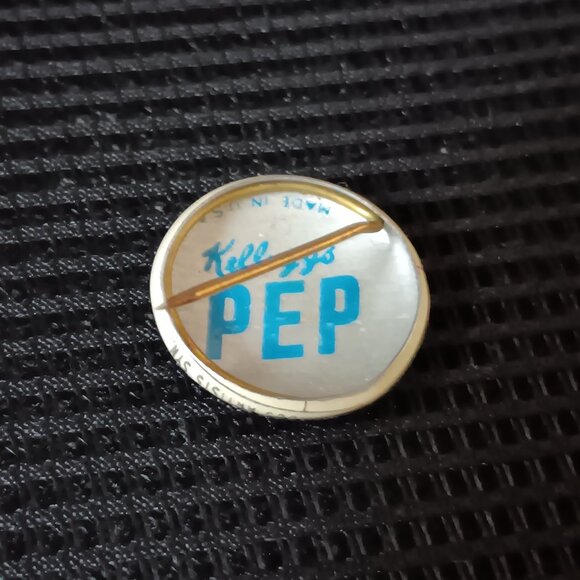 Rare Vintage Dick Tracy Pep Pinback Button Pin Kellogg's Cereal Tin Lithograph - Picture 7 of 7